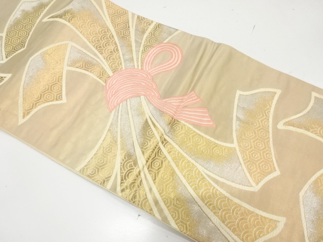 Japanese Kimono / Antique / Fukuro Obi Silk